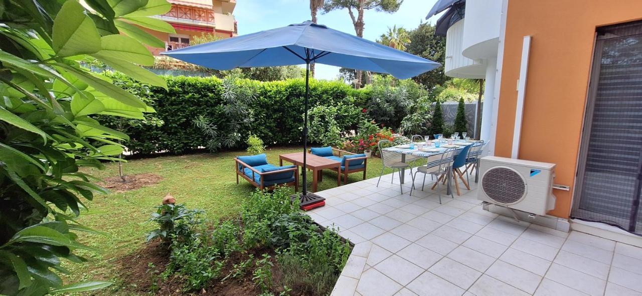 Charmant Appartement Residentiel Avec Terrasse, Jardin Privatif Et Piscine A Cannes 戛纳 外观 照片